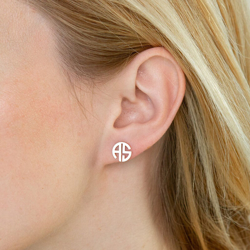 Personalized Monogram Earring Simple Present for Bestie