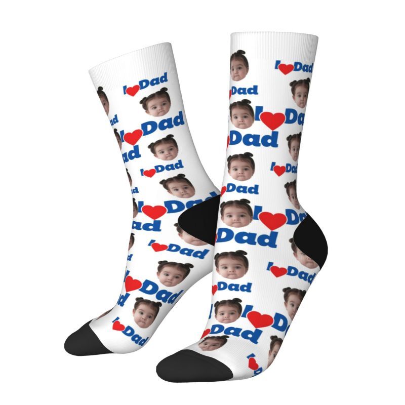Personalisierbare Socken mit Fotos von lieben Kindern