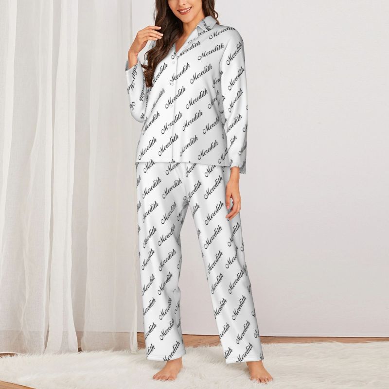 Personalisierte Pyjamas Individuelle Namen Arrangement Muster Design Ihr eigenes einzigartiges Geschenk für die Familie