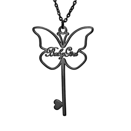 "Be Loved" Personalized Butterfly Name Necklace