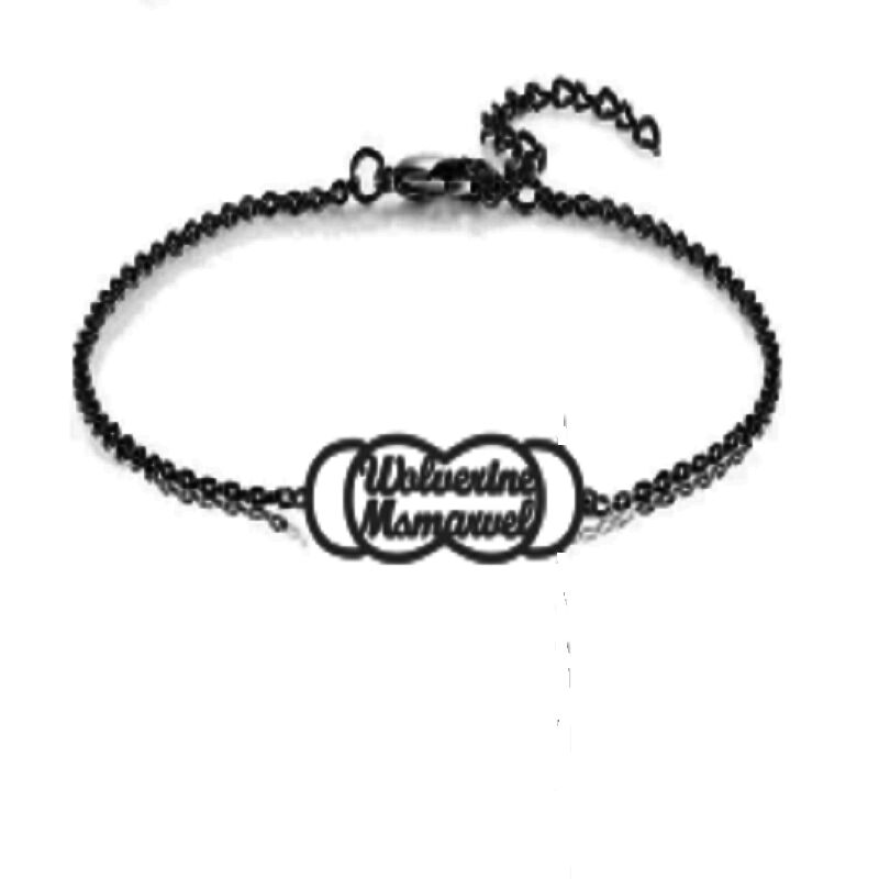 "Always Be With You" Personalized Two Names Bracelet