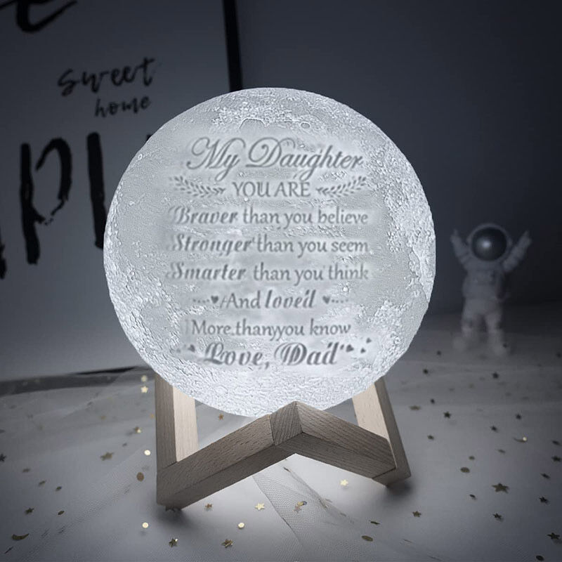 Touch 2 Colors-Love Letter Moon Lamp Warm Gift from DAD to Daughter