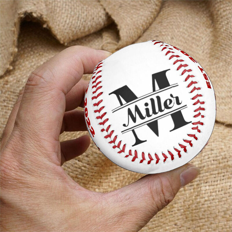 Personalized Baseball with Custom Name and Year for Baseball Players
