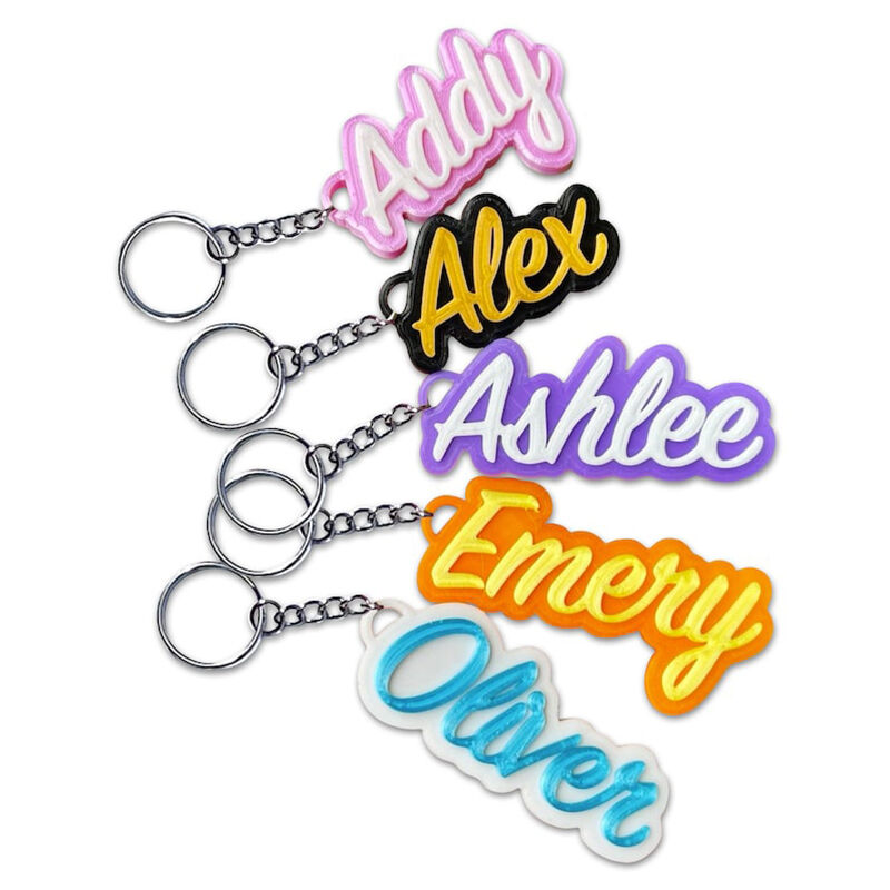 Personalized 3D Printed Name Keychain Special Gift For Christmas