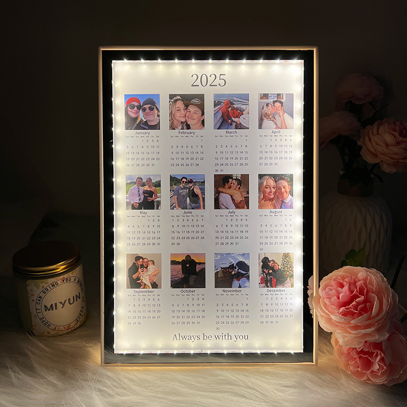 Personalized Picture Night Light with Custom Date Romantic Present for Sweet Couples
