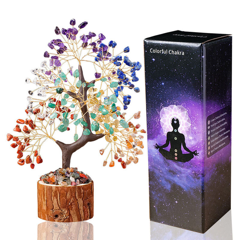 "Tree of Life" Crystal Tree Healing Crystal Tree Bonsai Tree Sculpture Gem Tree for Mom