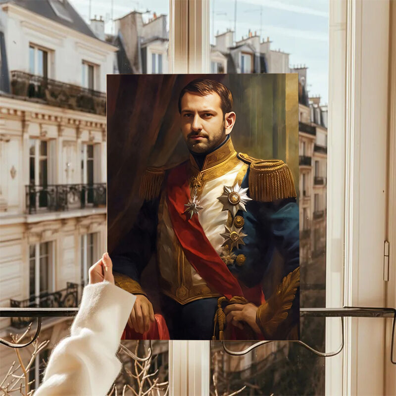 Personalized King Portraits with Custom Face Swap Interesting Present for Father