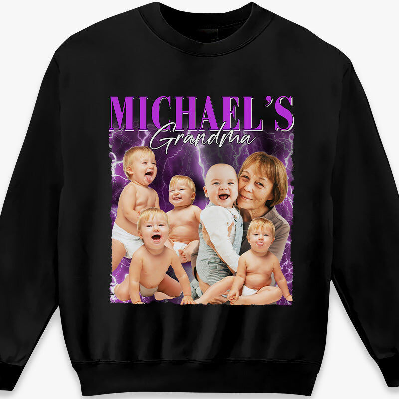 Sweatshirt personnalisé avec photos de l'amour de maman Style unique Cadeau significatif pour la fête des mères