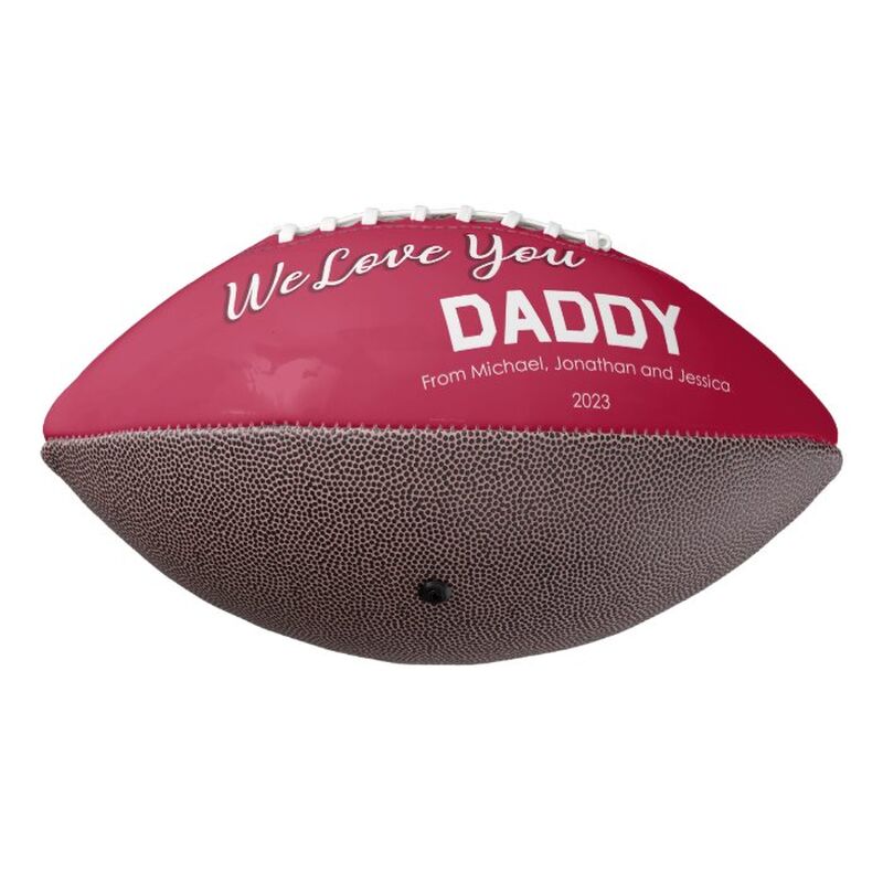 El balón de fútbol personalizado puede agregar fotos como regalo para papá