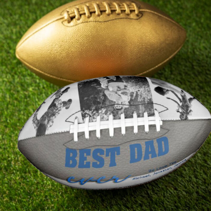 Ballon de rugby Cadeau de fin d'études personnalisé "Meilleur Papa"