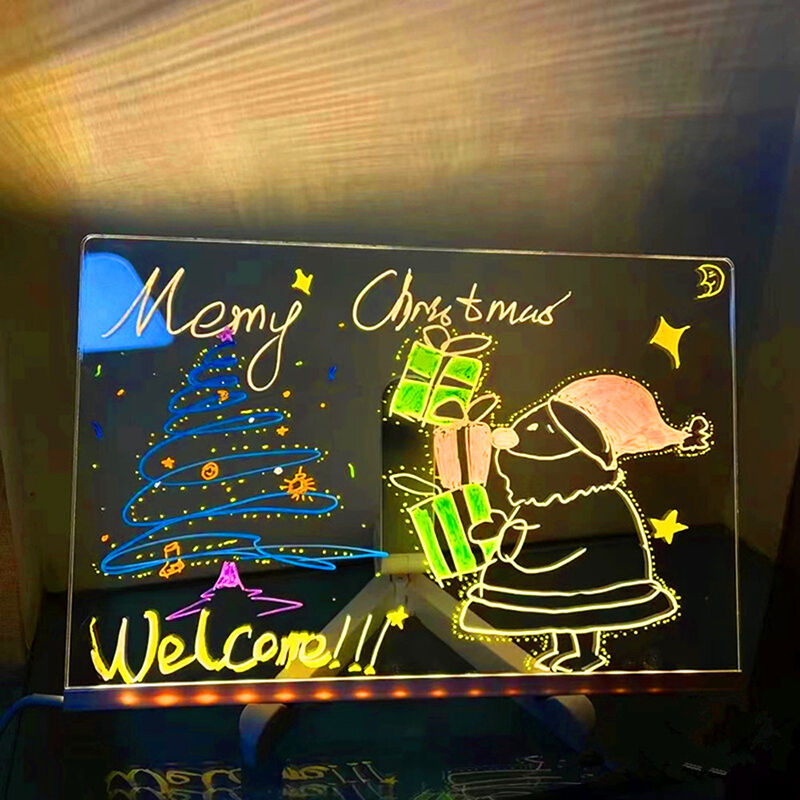 DIY Night Light Drawing Board Interesting Gift for Kids