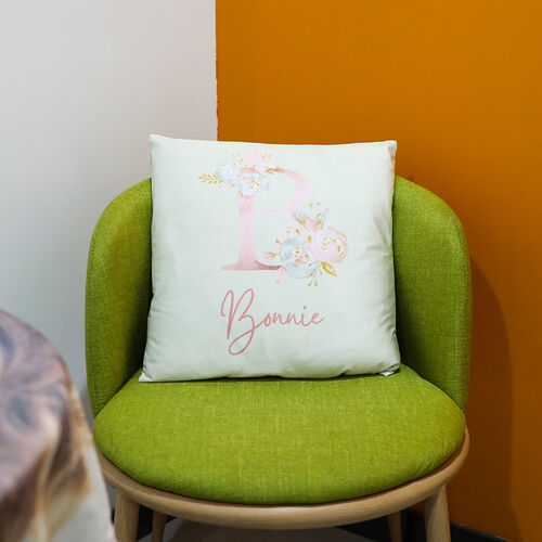 "Bloom for You" Custom Name Pillow