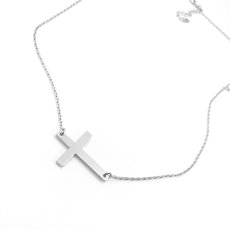 "Guard Your Love" Engraved Necklace With Cross