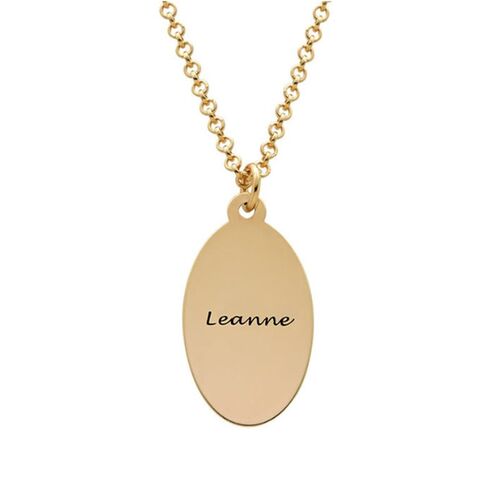 Fingerprint Oval Necklace Fingerprint Jewelry