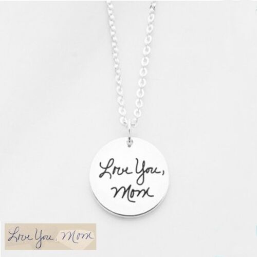 Disc Handwriting Necklace - For Mom