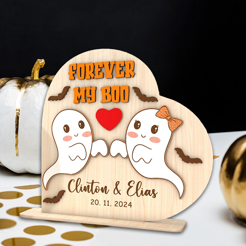 ハロウィン 名入れ フレーム ゴースト 装飾品 オーナメント