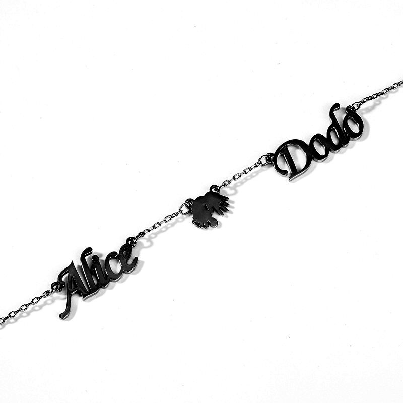 "Love Me Like You Do" Hand and Foot Name Necklace