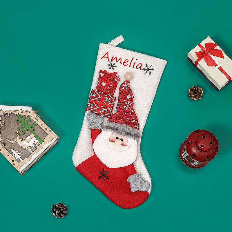 Personalized Santa Gifts Custom Name Christmas Stockings