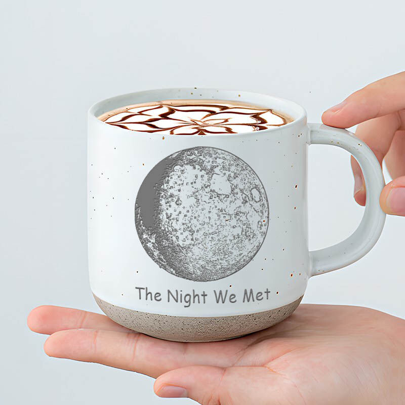Taza de cerámica personalizada Fase lunar personalizada Regalo romántico de aniversario
