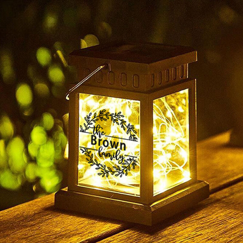 Lampe solaire personnalisée rétro décorative pour le jardin cadeau de pendaison de crémaillère pour les amis