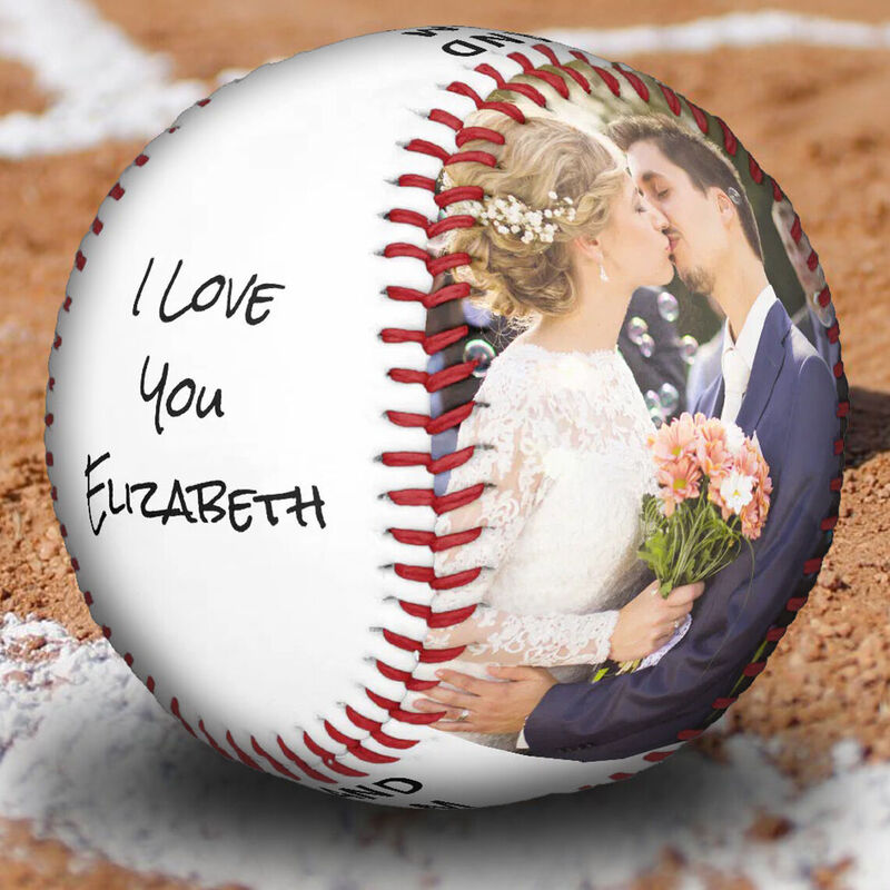 Custom Baseball Add Photo Sweet Valentine's Day Gift for Boyfriend