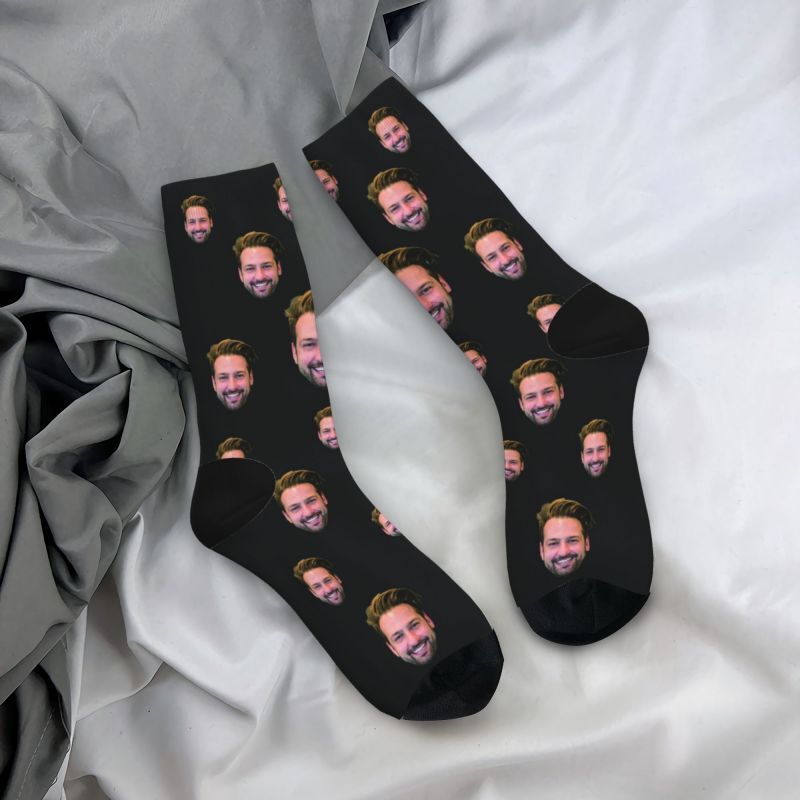 Customized Face Socks Simple Style Personalized Socks for Him