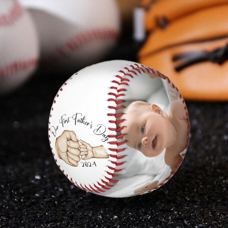 Béisbol personalizado como primer regalo del día del padre para los nuevos papás