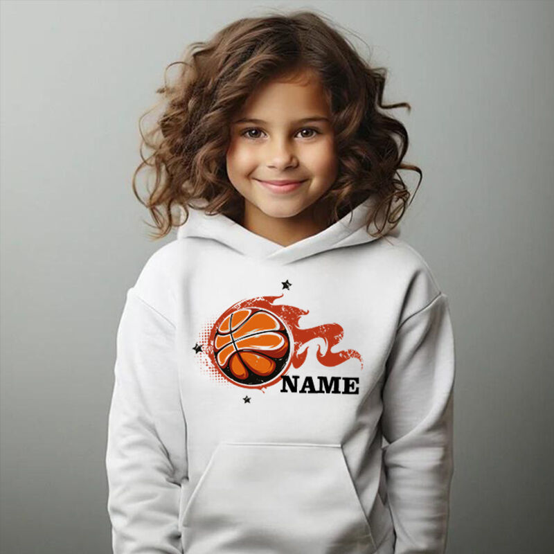 Personalized Kids Hoodies With Customized Names And Basketball Graphics For Sports Fanatics