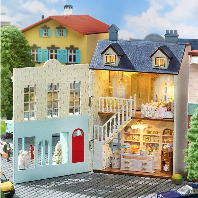DIY Miniaturowy dom Zabawne prezenty dla miłośników rękodzieła