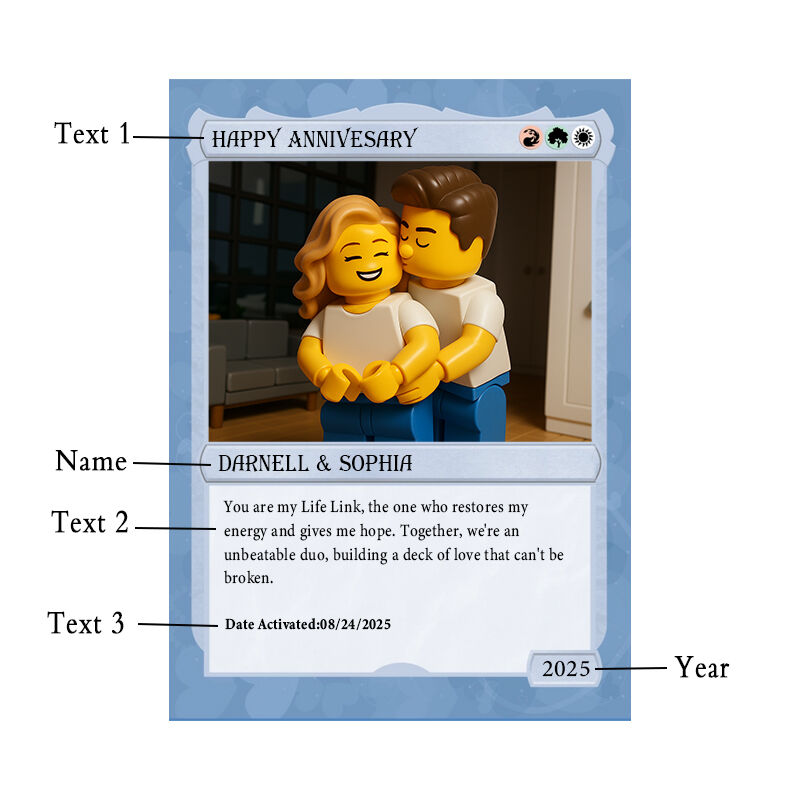 Personalized Picture Poke Card Best Anniversary Gift