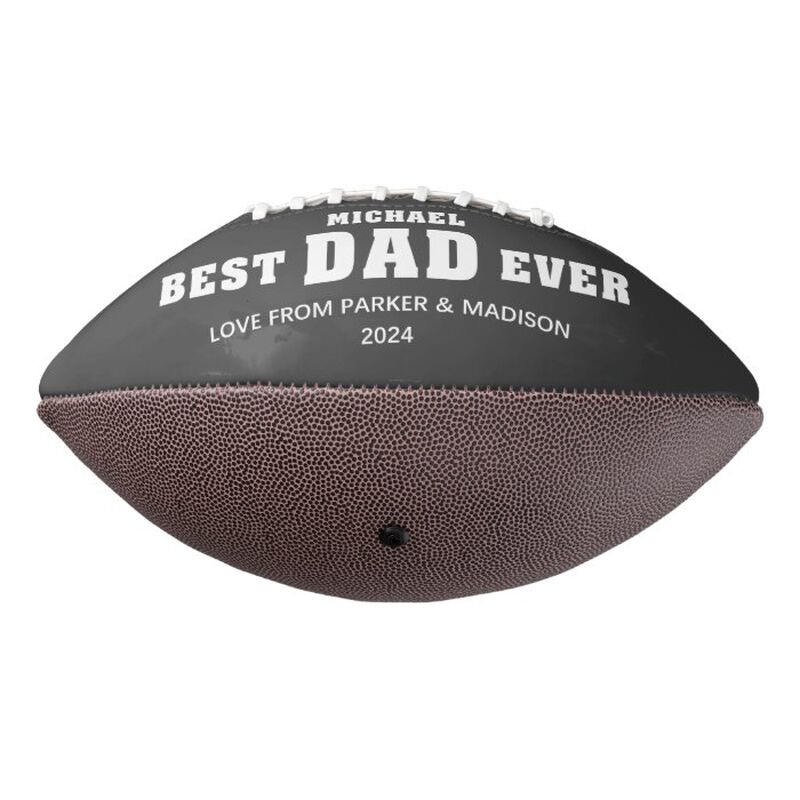 Ballon de rugby personnalisable avec nom et photo pour papa Cadeau de fête des pères