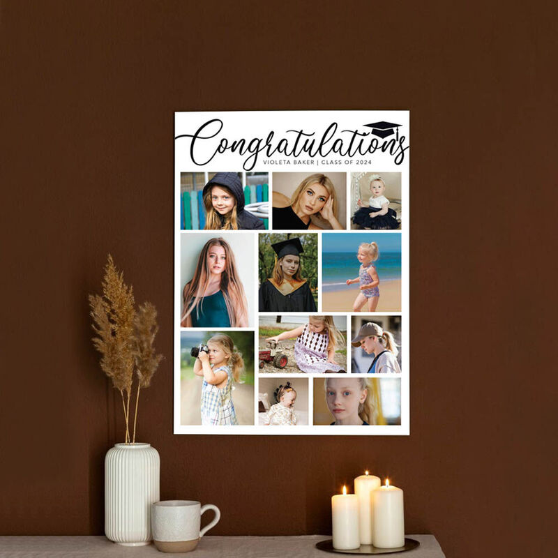 Personalized Picture Canvas Wall Art Interesting Gift for Graduation