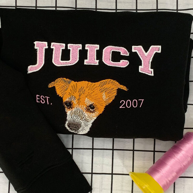 オリジナル 猫 犬 ペット 名前 写真 刺繍 スウェット トレーナー