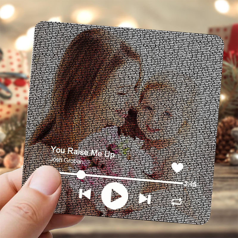 Magnet frigo personnalisé avec paroles de chansons Cadeau amusant pour votre mère