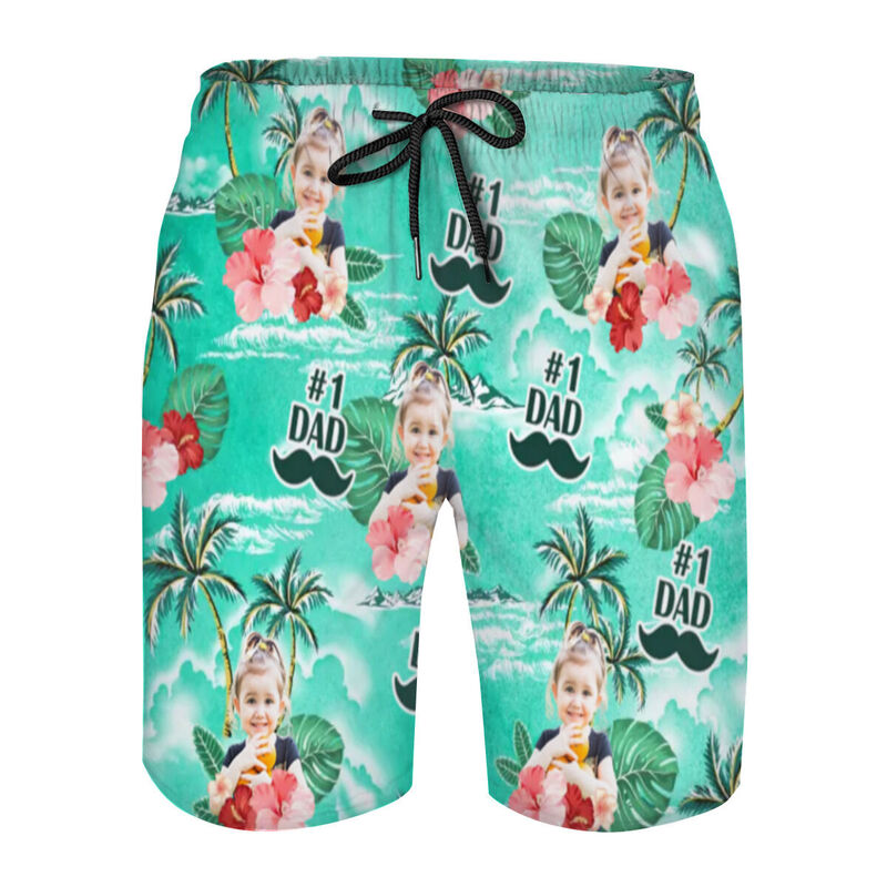 Pantaloncini da spiaggia da uomo personalizzati con foto Regalo fantastico per la festa del papà