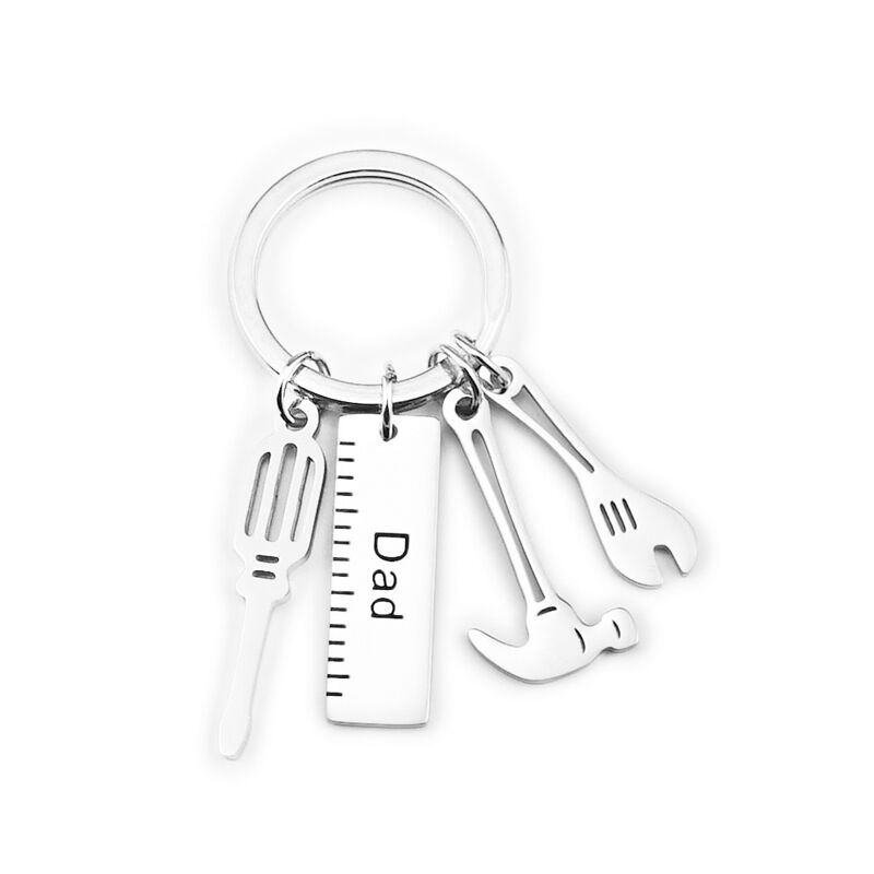 "Never Say Die" Custom Engraved Key Chain