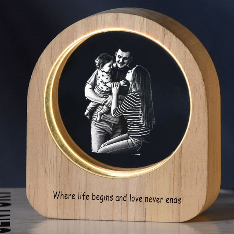 Luz de noche con imagen personalizada: un regalo precioso para la familia