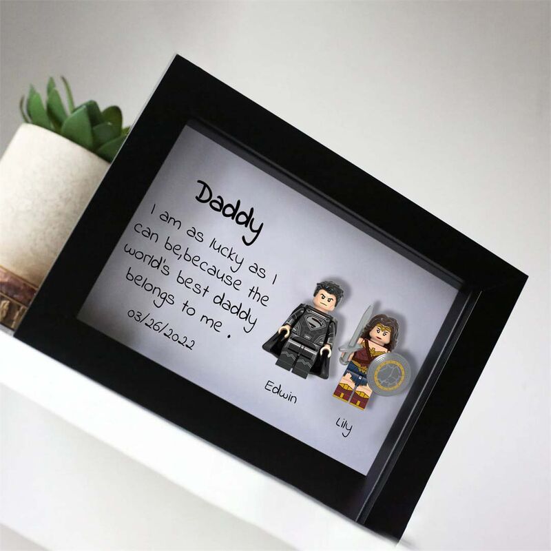 "You Will Always Be The Only Superhero in My Heart" Personalised Superhero Frame White