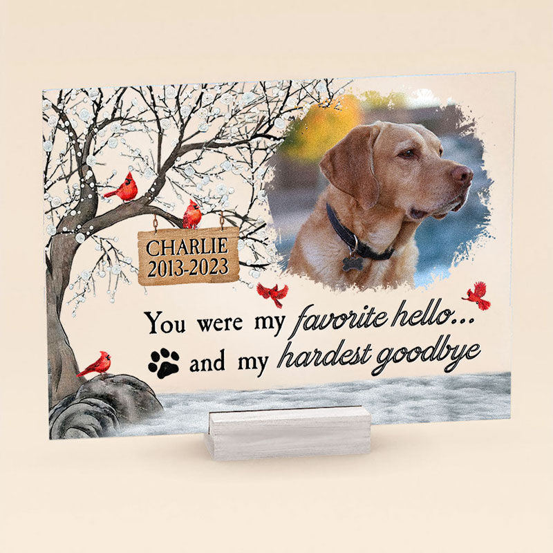 Personalized Acrylic Photo Plaque I'm Always With You Memorial Gift for Pet Lovers