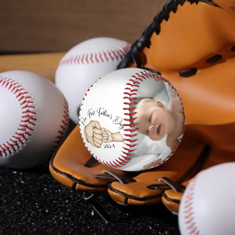 Béisbol personalizado como primer regalo del día del padre para los nuevos papás