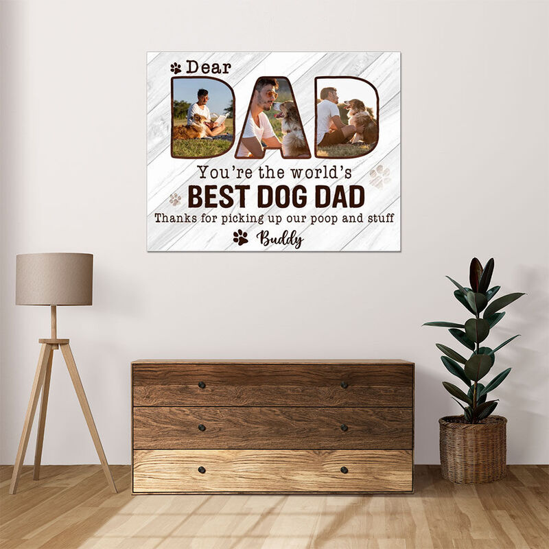 Personalisiertes Bild Leinwand Wandkunst Perfektes Geschenk für Tierliebhaber