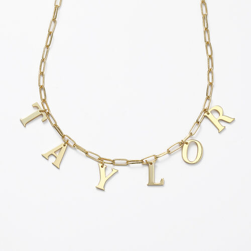 "Golden Sun" Personalized Name Necklace