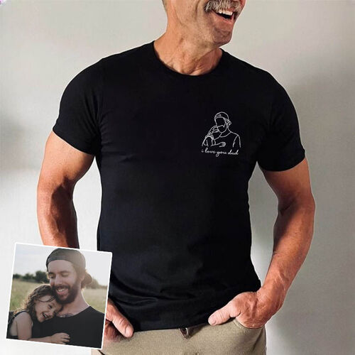 T-shirt personnalisé avec texte personnalisé pour Meilleur Papa