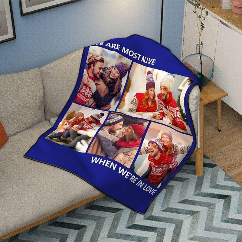 Personalized Family Blanket Photo Blanket Collage