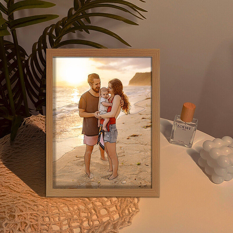Gift For Him Doll Couple Sitting On Love Bed Personalized Plaque