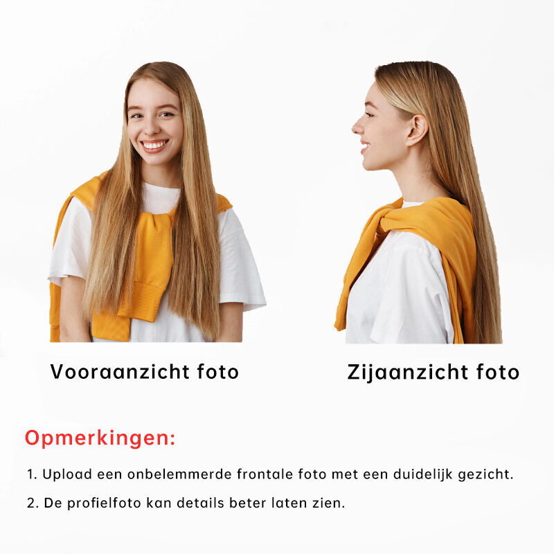 Gepersonaliseerde sleutelhanger met menselijk hoofd Leuk cadeau voor vrienden