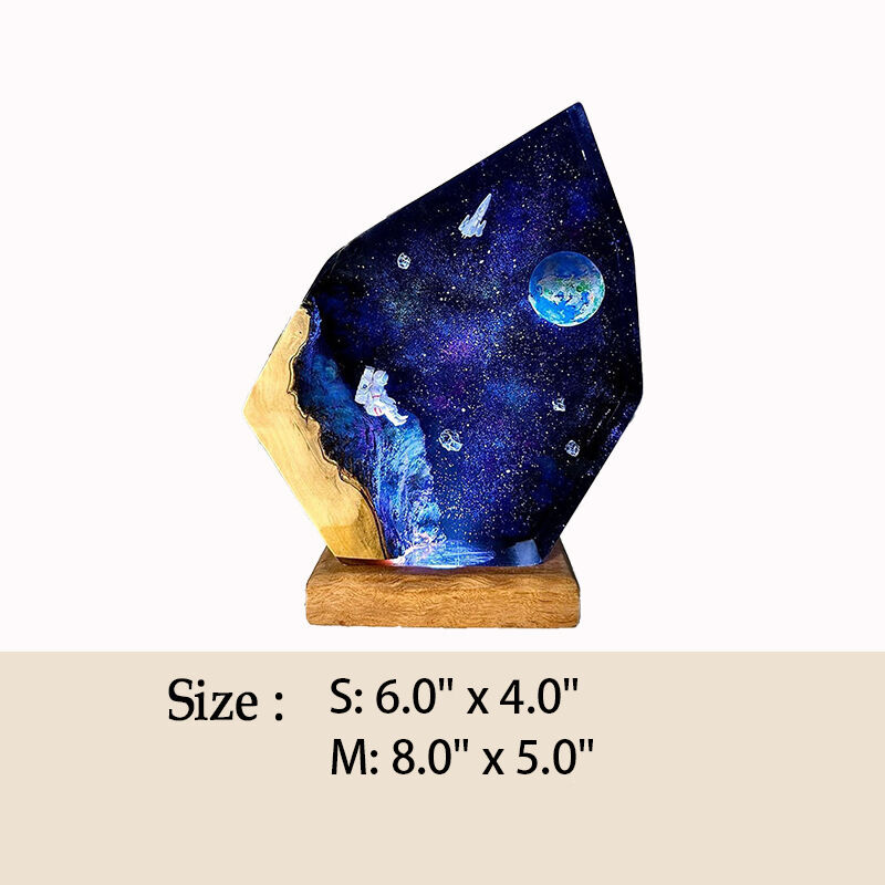 Astronaut And Interstellar Resin Night Light Unique Present for Children