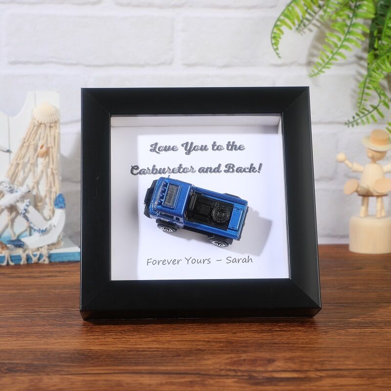 Personalized Frame Custom Toy Car Dad's Garage Cool Design Attractive Gift for Father's Day Car Lovers