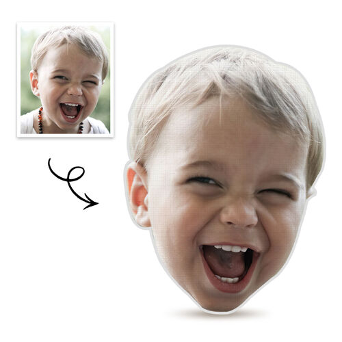 Oreiller visage personnalisé Oreiller portrait 3D pour garçon amusant