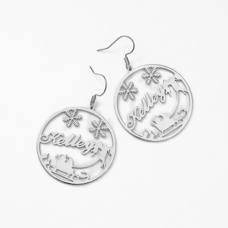 "Your Eyes" Personalized Name Earrings